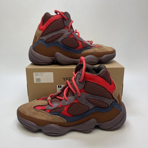 Adidas Yeezy 500 High Sumac Men’s Sz 8 US GW2874 Sneakers Red Brown NEW - Picture 1 of 9